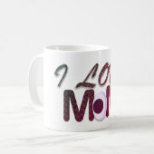 I Love Mom おもしろい Egg T-Shirt – かわいいマミニマルザー コーヒーマグカップ (正面左)