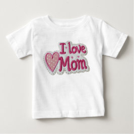 I love Mom ベビーTシャツ