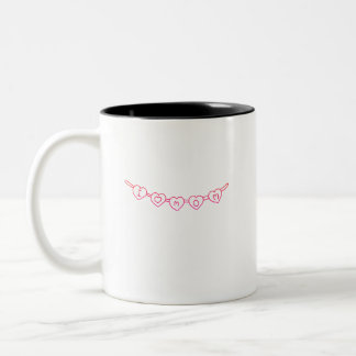 I Love Mom” Gift Mug – Simple & Elegant ツートーンマグカップ