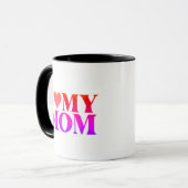 I Love Mom Mug – Sweet Gift for Mother マグカップ (正面左)
