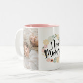 I Love Mommy Photo カスタム Mag ツートーンマグカップ (正面左)