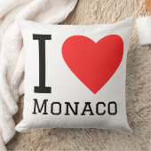 I love Monaco square sticker クッション (ブランケット)