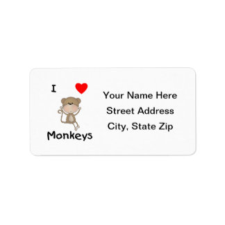 I Love Monkey (2) ラベル