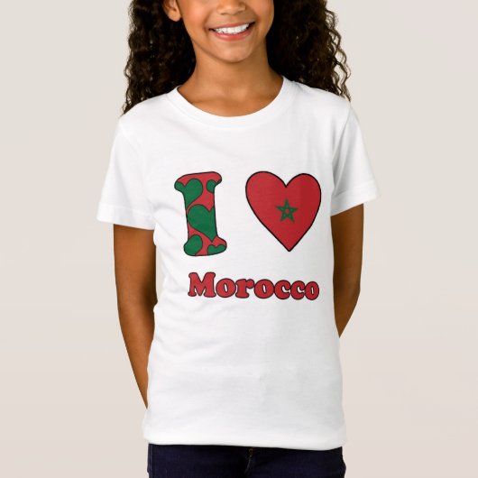 I love Morocco Tシャツ (正面)