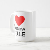 I love Moscow mule コーヒーマグカップ (正面左)