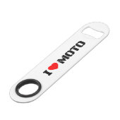 I Love Moto Bottle Opener スピード栓抜き (正面アングル)