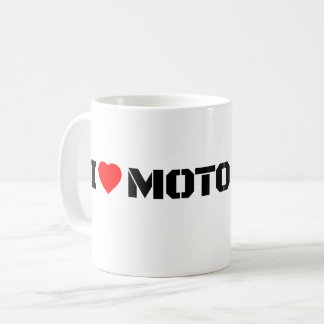 I Love Moto Motorcycle Coffee Mug コーヒーマグカップ