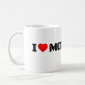 I Love Moto Motorcycle Coffee Mug コーヒーマグカップ (左)