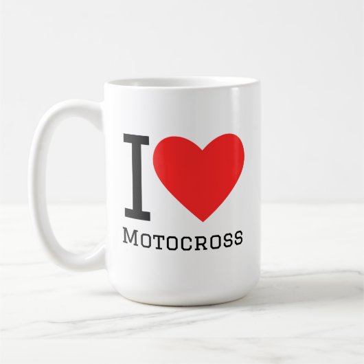 I love motocross コーヒーマグカップ (左)