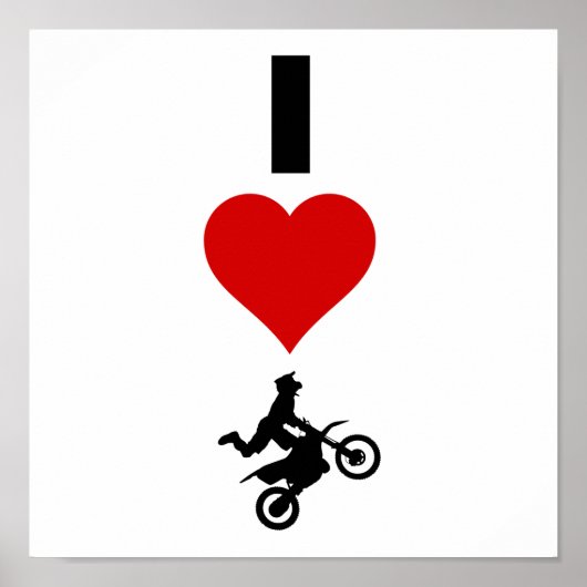 I Love Motocross (Vertical) ポスター (正面)