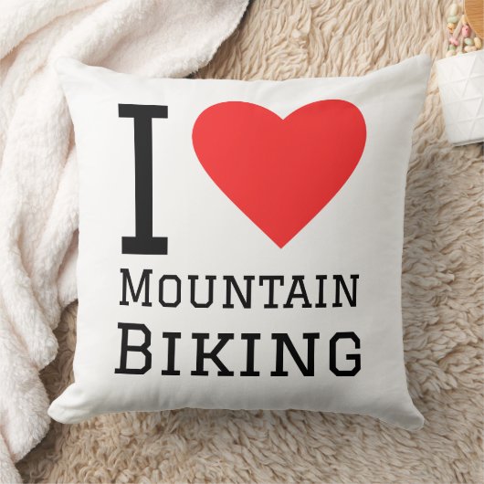I love mountain biking クッション (ブランケット)