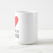 I love mountain biking コーヒーマグカップ (中央)