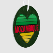 I Love Mozambique，モザンビークハート オーナメント (正面)