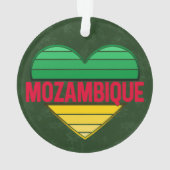 I Love Mozambique，モザンビークハート オーナメント (裏面)
