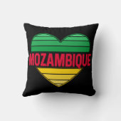 I Love Mozambique，モザンビークハート クッション (裏面)