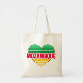 I Love Mozambique，モザンビークハート トートバッグ (正面)