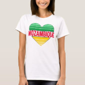 I Love Mozambique,モザンビークハート Tシャツ (正面)