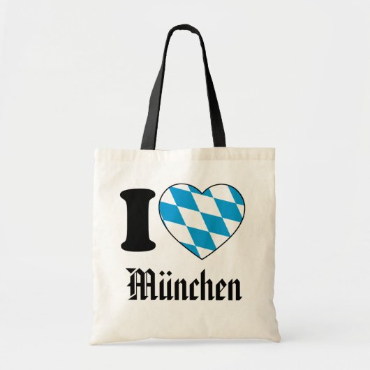 I Love München, Bavaria, Germany トートバッグ (正面)