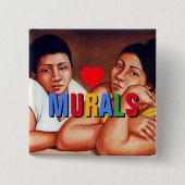 I Love Murals™ボタン 缶バッジ (正面)