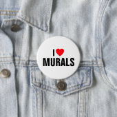 I Love Murals™  Button (Customize It!) 缶バッジ (インサイチュ)