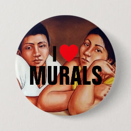 I Love Murals™  Button (Customize It!) 缶バッジ