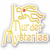 I Love Murder Mysteries シール (正面)