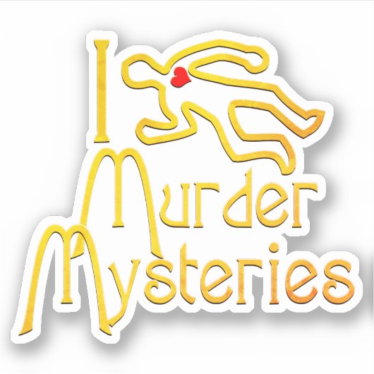 I Love Murder Mysteries シール (正面)