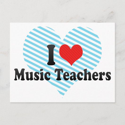 I Love Music先生 ポストカード (正面)