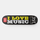I LOVE MUSIC スケートボード (横)