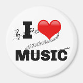 I Love Music, popular design マグネット (正面)