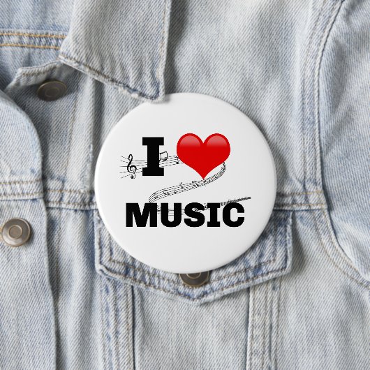 I Love Music, popular design 缶バッジ (インサイチュ)
