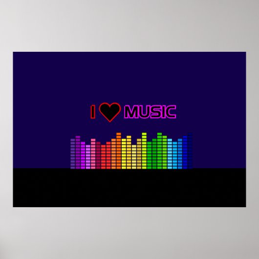 I Love Music Poster ポスター (正面)