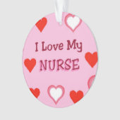 I Love Myナース-ハート オーナメント (正面)