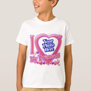 I Love Myプリンセスピンク/紫 – 写真 Tシャツ