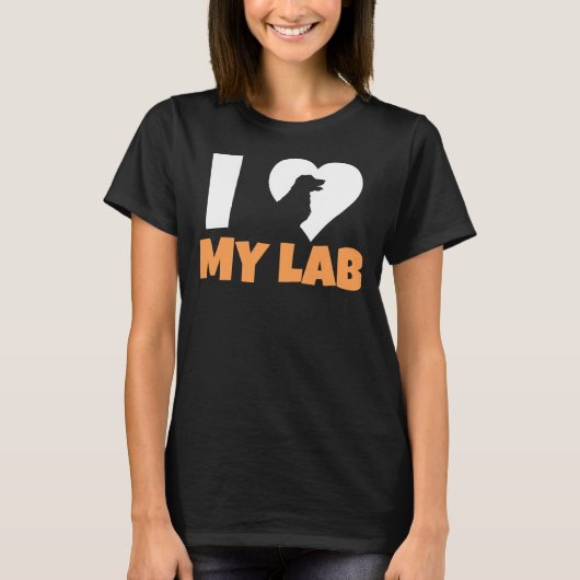 I Love Myラブラドール211 Tシャツ (正面)
