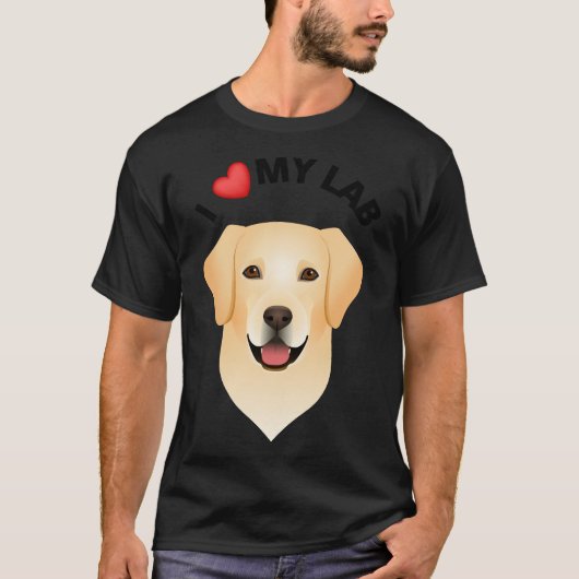 I Love Myラブラドール38 Tシャツ (正面)