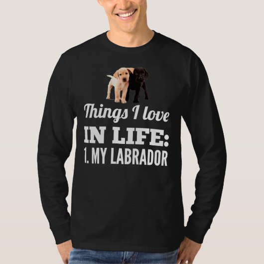 I Love Myラブラドール64 Tシャツ (正面)