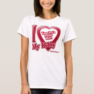 I Love My子猫 – 写真 Tシャツ