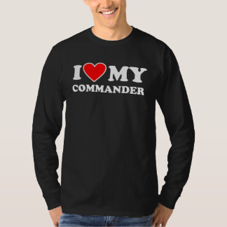 I Love My a Commander  with Heart Tシャツ