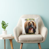 I Love My Afghan Hound – Elegant Dog Lover Design クッション (椅子)