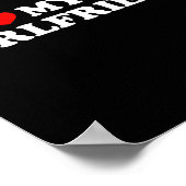 I Love My Ai Girlfriend Funny Graphic  ポスター (角)