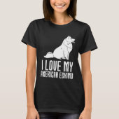 I Love My American Eskimo Tシャツ (正面)
