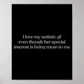 I Love My Autistic Gf Even Though Her Special Inte ポスター (正面)