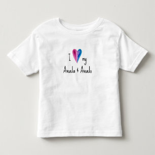 I Love My Avuela and Avuelo T-Shirt トドラーTシャツ