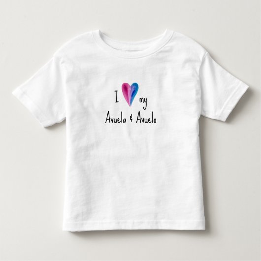 I Love My Avuela and Avuelo T-Shirt トドラーTシャツ (正面)
