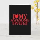 I Love My Awesome Wife カード (黄色い花)