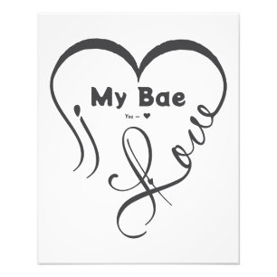 I Love My Bae • You = ♥ フォトプリント