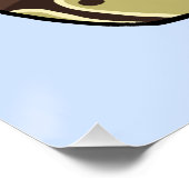 「I love My Ball Python」かわいいヘビのスケッチポスター ポスター (コーナー)