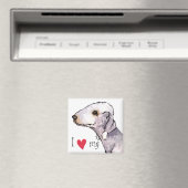 I Love my Bedlington Terrier マグネット (インサイチュ (食洗機))