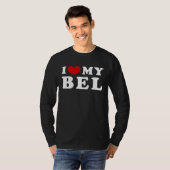 I Love My Bel, I Heart My Bel Tシャツ (正面フル)